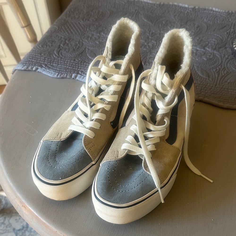 Vans High-Top Sneakers with Shearling Lining